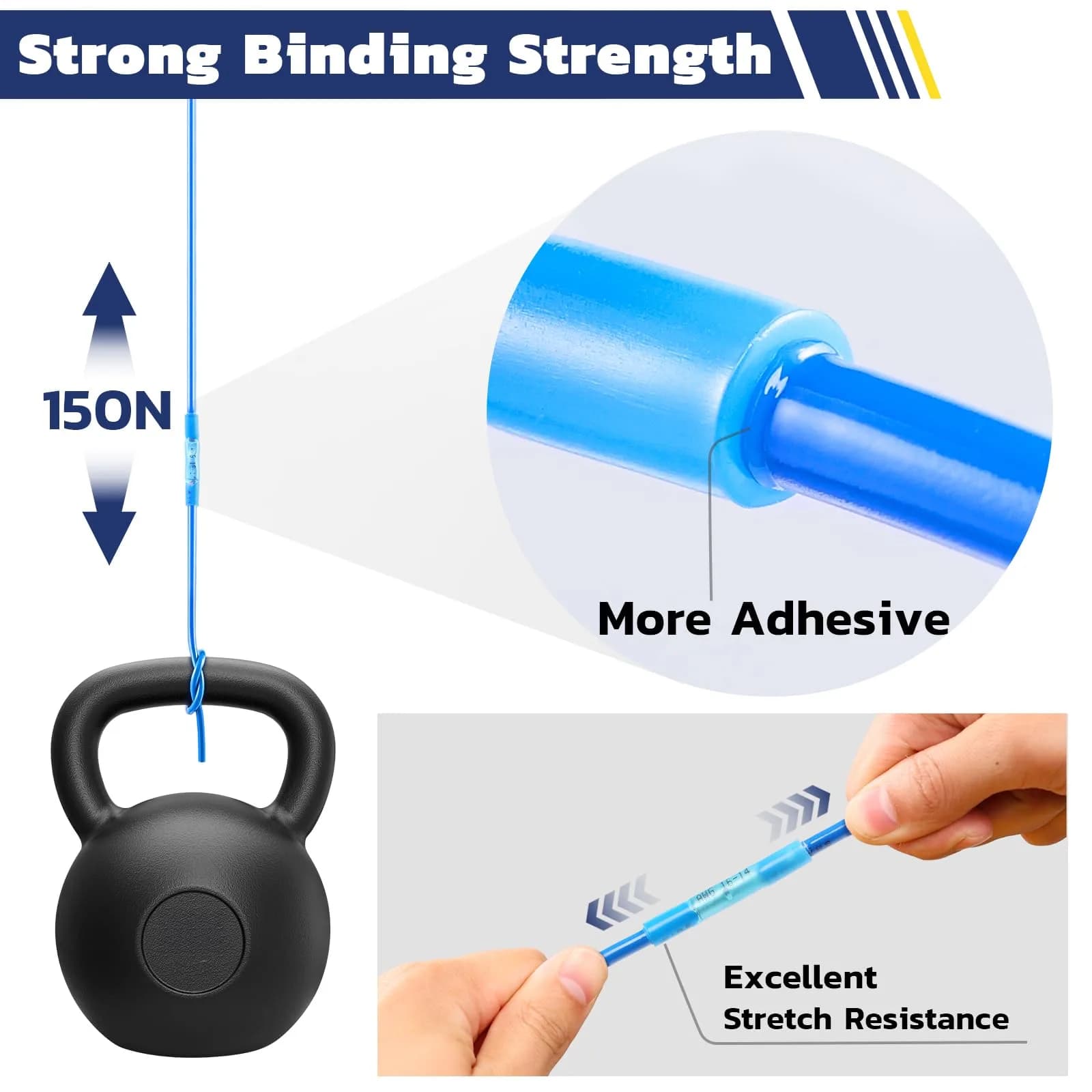 haisstronica Heat Shrink Butt Connectors 80PCS (26-10 AWG) | Waterproof, Marine & Automotive Grade - view 3