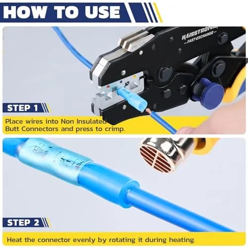 haisstronica 420PCS Heat Shrink Butt Connectors, 26-10 AWG | Waterproof, Marine & Automotive Grade thumbnail 4