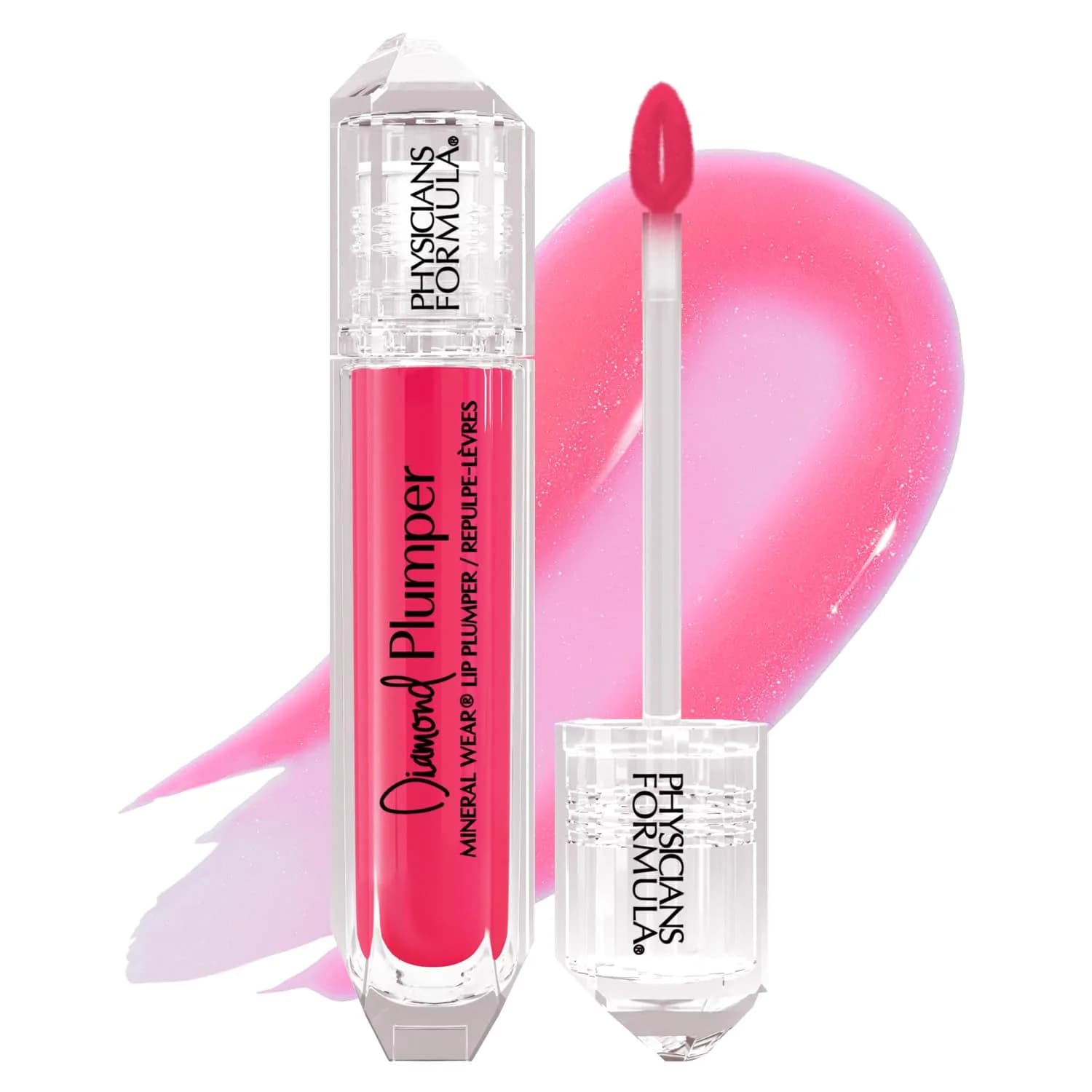 Physicians Formula Mineral Wear Diamond Lip Plumper Gloss Set | 2 Shades: Light Pink Princess Cut & Pink Radiant Cut - main product image