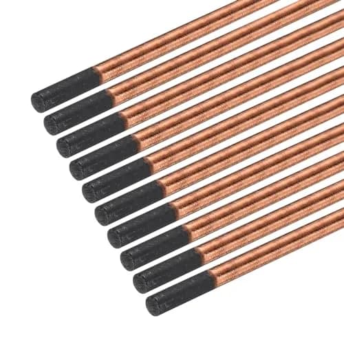 PATIKIL 10pcs 5mmx305mm Carbon Arc Gouging Rods Copper Graphite Coated | High-Temp Resistance & Conductivity thumbnail 1