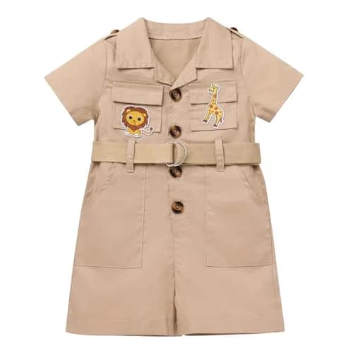 ODASDO Safari Outfit for Baby Girls & Boys 12-18 Months (19" Length) | Jungle Adventure Clothes thumbnail 2