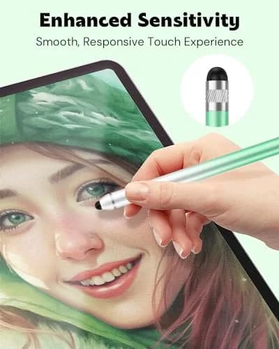 AmberVec Stylus Pen for Touchscreen 4 Pack | Dual-end High Sensitivity Capacitive Stylus for iPhone/iPad/Android/Samsung/Computer/Tablets thumbnail 4