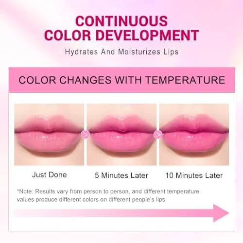 BINGBRUSH Jelly Color Changing Lipstick Queen, 1 Count | Long Lasting Waterproof Lip Balm with Aloe Vera (Dancing Fuchsia) thumbnail 4