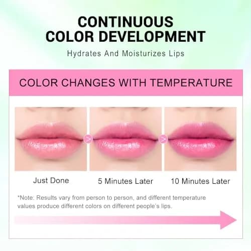 BINGBRUSH Jelly Color Changing Lipstick 06# Ruby Red | Long Lasting Waterproof Lip Balm thumbnail 4
