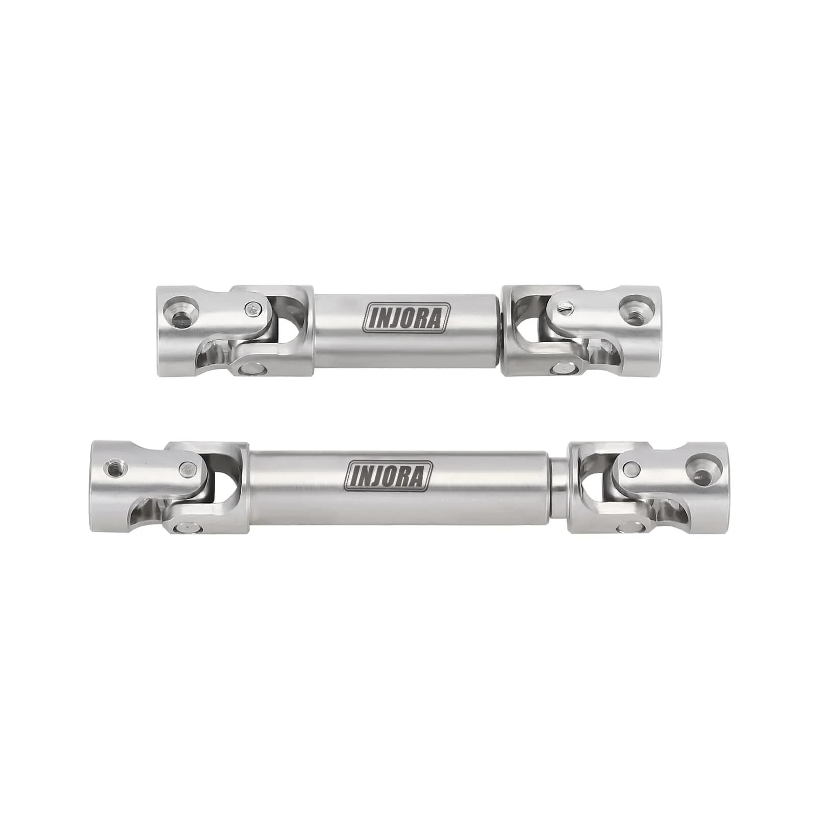 INJORA Stainless Steel Center Drive Shafts for Redcat Ascent-18 Upgrade (2-Pack, Silver) — Silver
