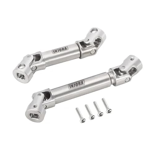 INJORA Stainless Steel Center Drive Shafts for Redcat Ascent-18 Upgrade (2-Pack, Silver) thumbnail 3