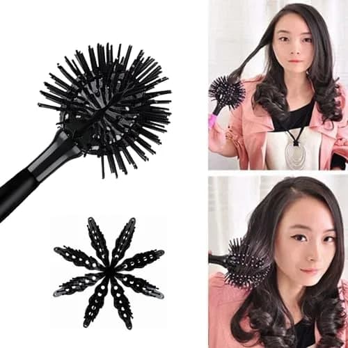 Aaiffey 3D Round Hair Brush 10.5cm (4.13in) | Detangles & Styles Thick Curly Hair thumbnail 5
