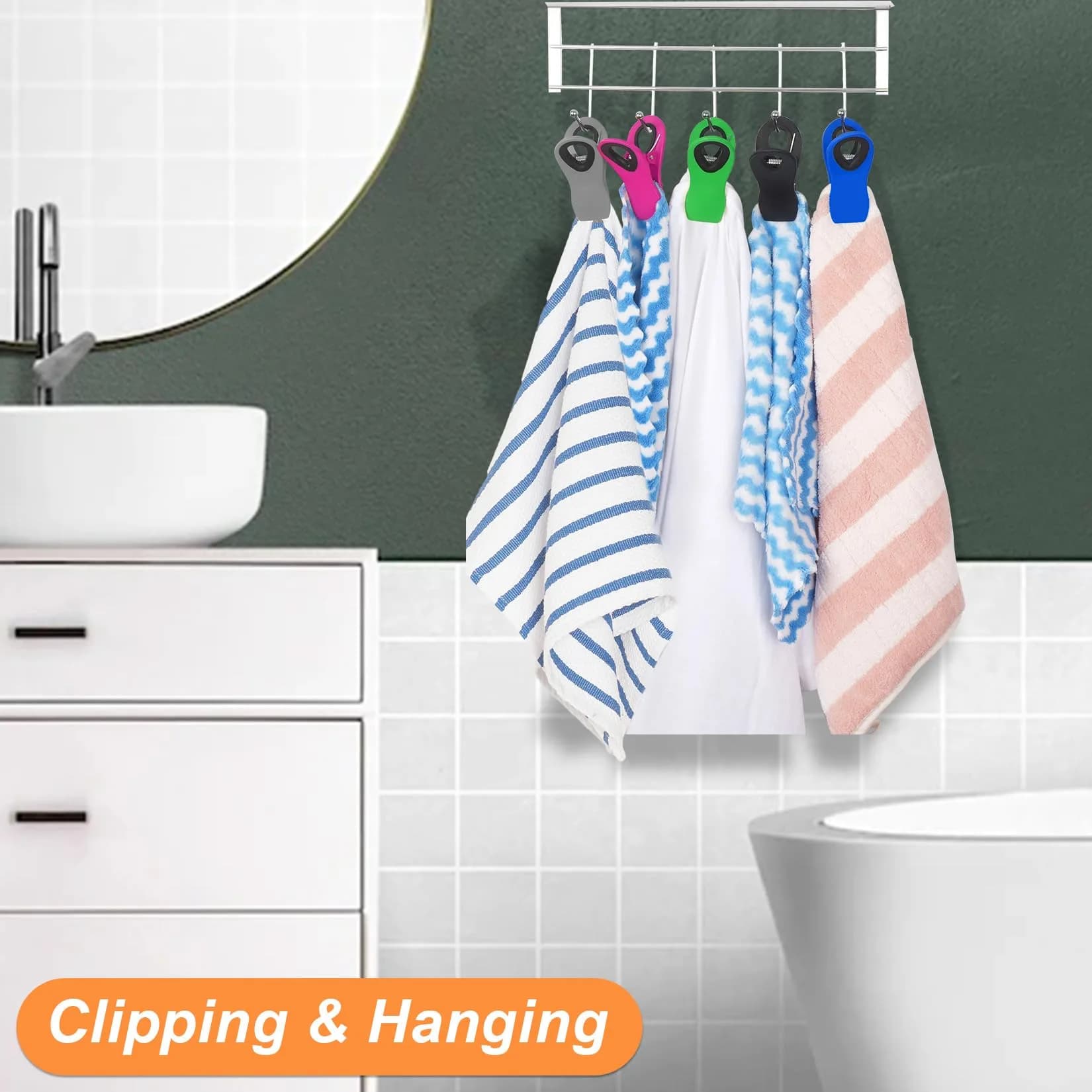 Jetmore 12 Pack Chip Clips | Strong Grip Food Storage Bag Clips for Kitchen & Office - view 5