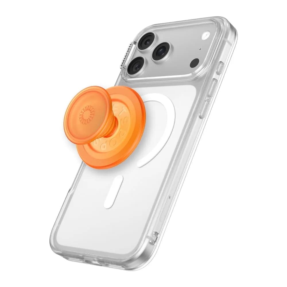 PopSockets Phone Grip for MagSafe Orange Zest | Magnetic MagSafe Compatible Stand & Grip — Orange Zest