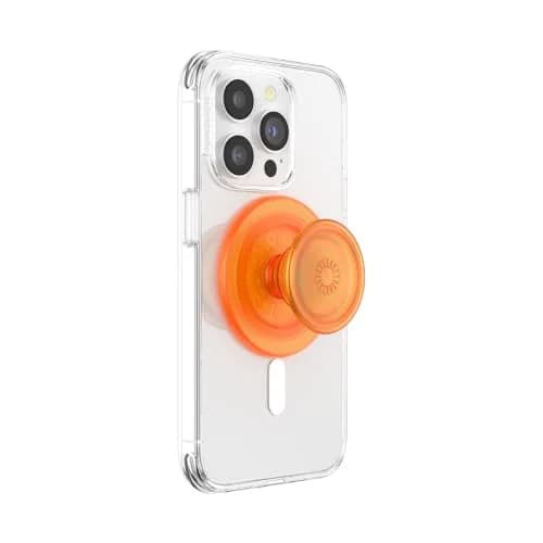 PopSockets Phone Grip for MagSafe Orange Zest | Magnetic MagSafe Compatible Stand & Grip thumbnail 2
