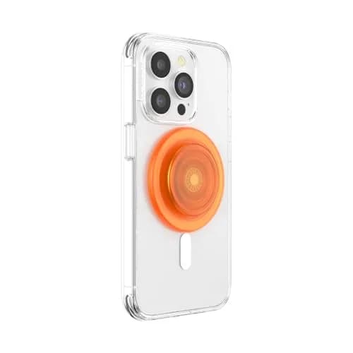 PopSockets Phone Grip for MagSafe Orange Zest | Magnetic MagSafe Compatible Stand & Grip thumbnail 3