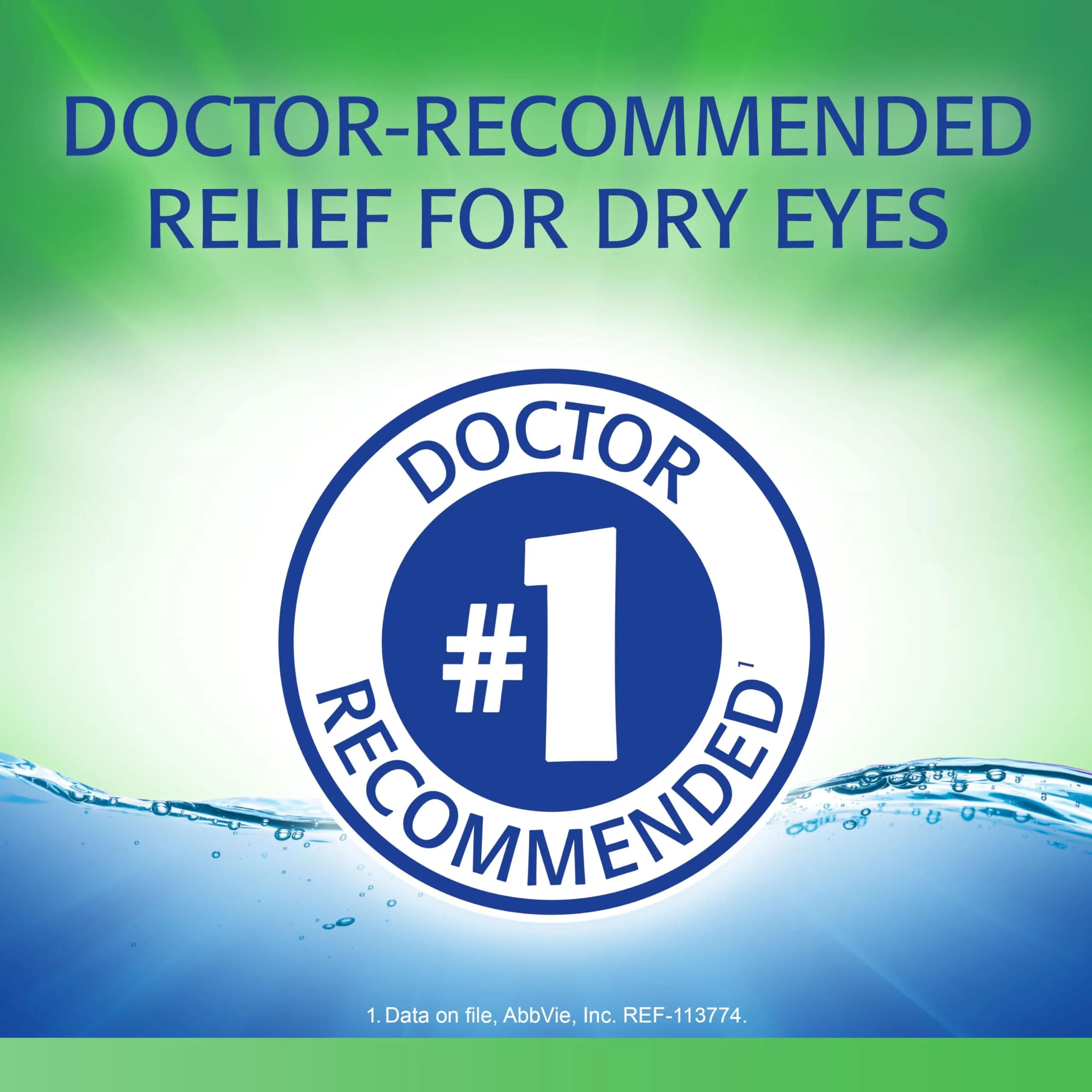 Refresh Tears Lubricant Eye Drops for Dry Eyes, 0.5 fl oz (15 ml) | USA Authentic Import - view 2
