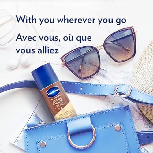 Vaseline Cocoa Shimmer Jelly Stick 1.4 Oz | Luminous Body Highlighter & Moisturizer for Glowing Skin thumbnail 4