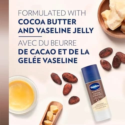 Vaseline Cocoa Shimmer Jelly Stick 1.4 Oz | Luminous Body Highlighter & Moisturizer for Glowing Skin thumbnail 2
