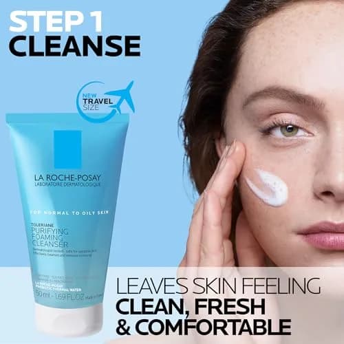 La Roche-Posay Toleriane Skin Care Set, Face Moisturizer & Face Wash | Dermatologist Tested for Sensitive Skin thumbnail 2