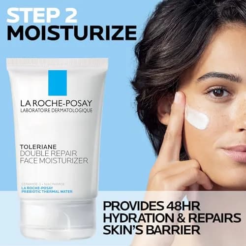 La Roche-Posay Toleriane Skin Care Set, Face Moisturizer & Face Wash | Dermatologist Tested for Sensitive Skin thumbnail 3