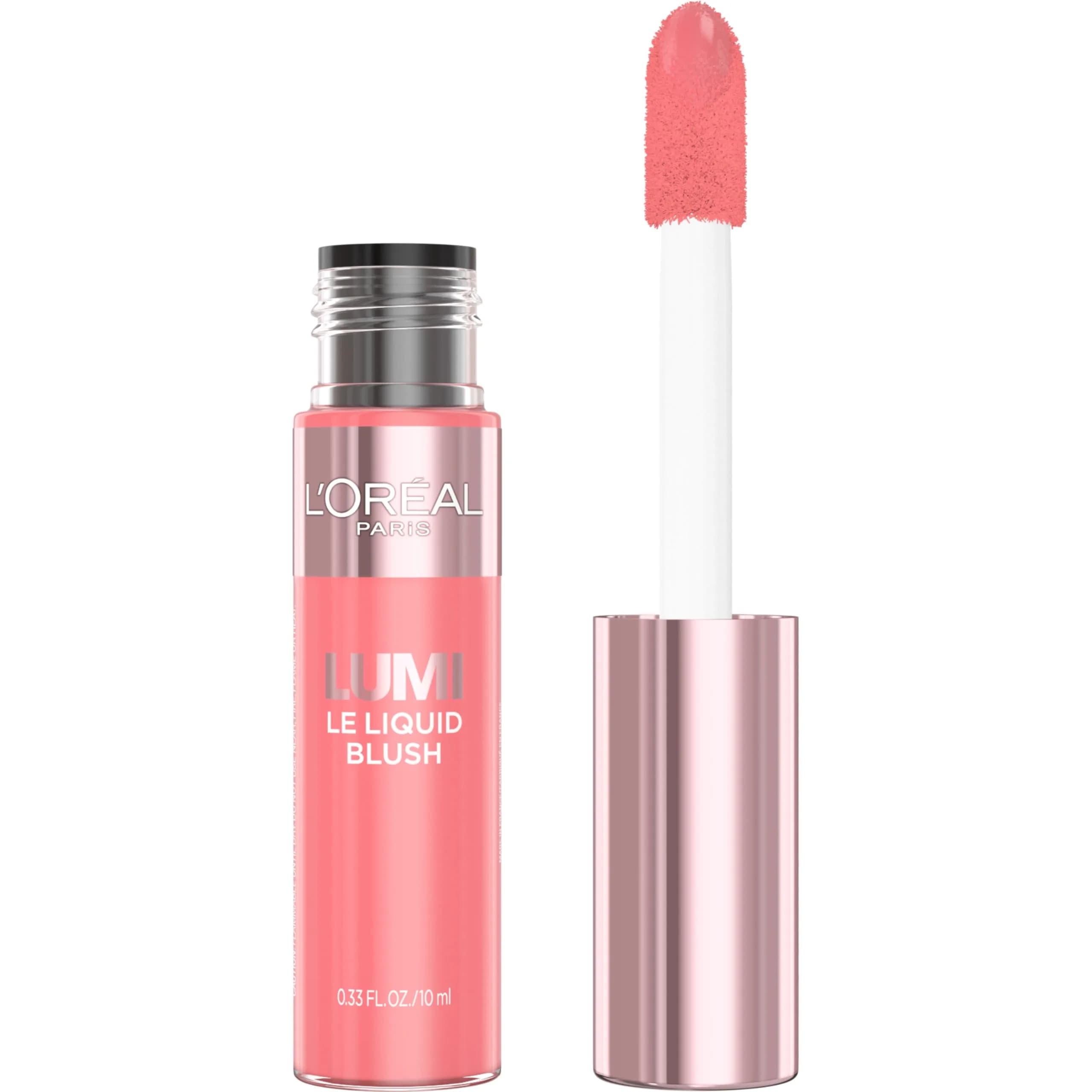 L'Oreal Paris True Match Lumi Le Liquid Blush 0.33 Fl Oz | Dewy Bright Pink, Lightweight, Buildable for All Skin Types