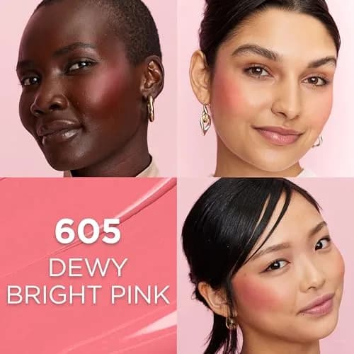 L'Oreal Paris True Match Lumi Le Liquid Blush 0.33 Fl Oz | Dewy Bright Pink, Lightweight, Buildable for All Skin Types thumbnail 3
