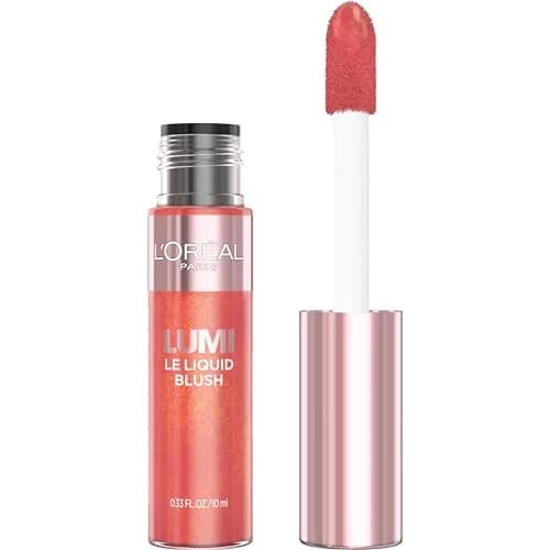 L'Oreal Paris True Match Lumi Le Liquid Blush 0.33 Fl Oz | Dewy Bright Pink, Lightweight, Buildable for All Skin Types