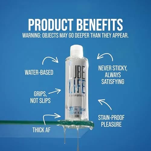 LubeLife 3X Anal Water-Based Lubricant 240ml (8 Fl Oz) | Extra Thick Glide for Anal Play thumbnail 3