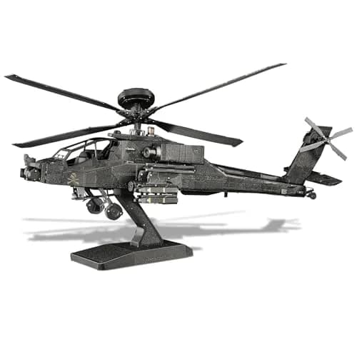 Piececool AH-64 Apache 3D Metal Model Kit 145 Pcs | Educational STEM Building Toy thumbnail 1