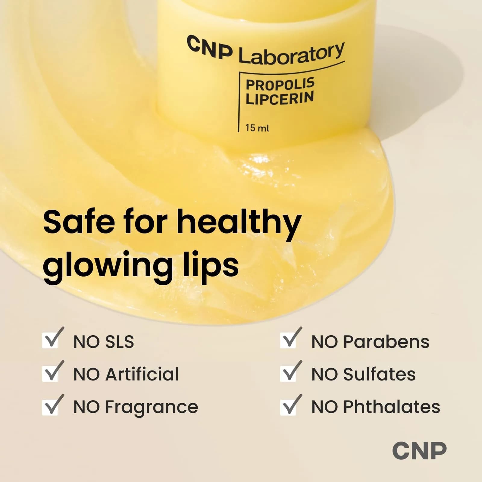 CNP Honey Lip Butter Propolis Lipcerin™ 01 Original 15ml (0.5 fl.oz.) | 12-Hour Hydration for Dry Lips - view 7