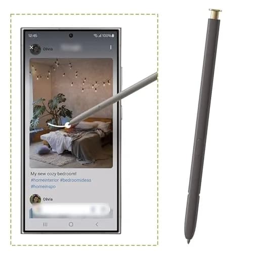 LiXiongBao 2 Pack S24 Ultra S Pen,Yellow Gold | 4096 Pressure Sensor,NoBluetooth thumbnail 6