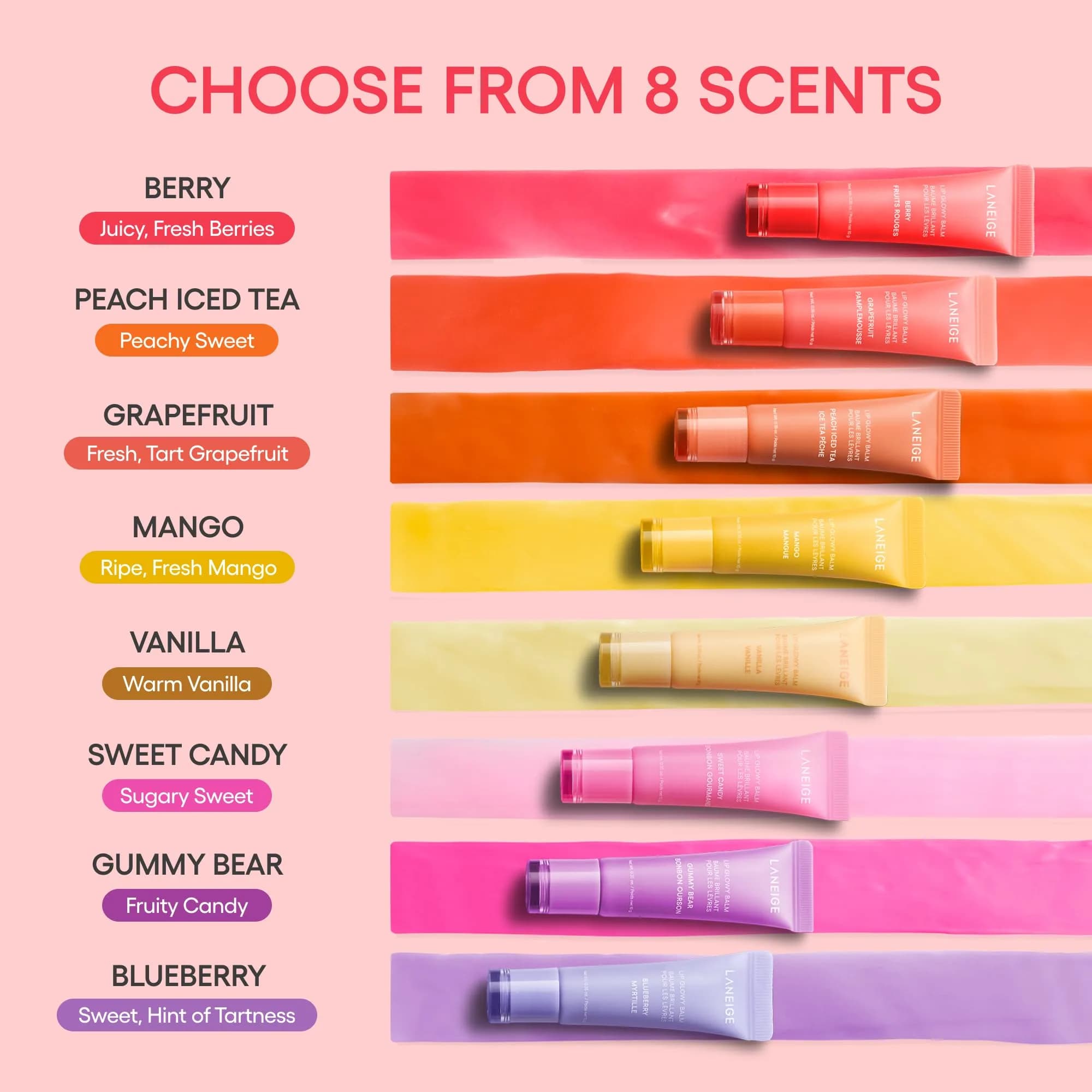 LANEIGE Lip Glowy Balm Berry Tinted Lip Treatment 10g (0.35 Oz) | Hydrating Glossy Shine - view 8