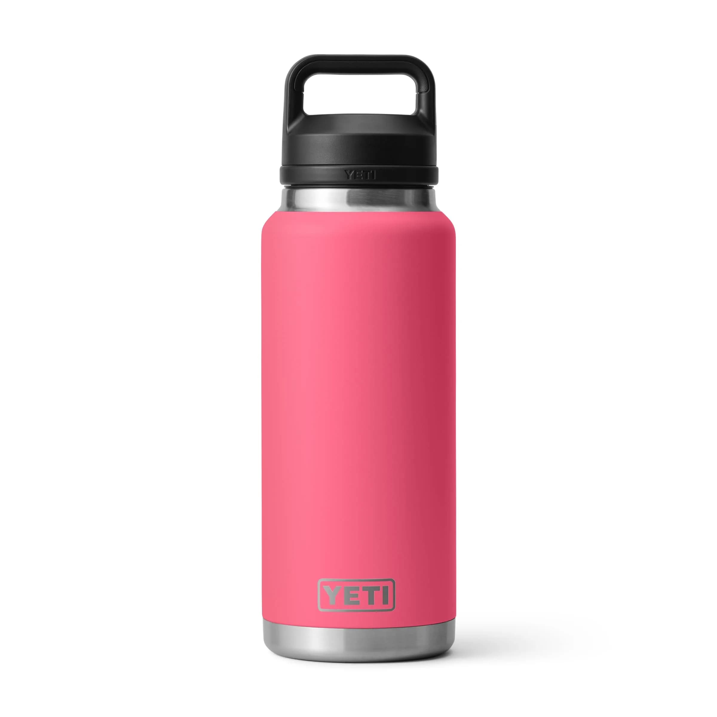 YETI Rambler 36 oz Bottle Vacuum Insulated Stainless Steel with Chug Cap, Tropical Pink | Leakproof, Durable, Keeps Drinks Hot/Cold