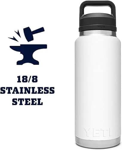 YETI Rambler 36 oz Bottle Vacuum Insulated Stainless Steel with Chug Cap, Tropical Pink | Leakproof, Durable, Keeps Drinks Hot/Cold thumbnail 8