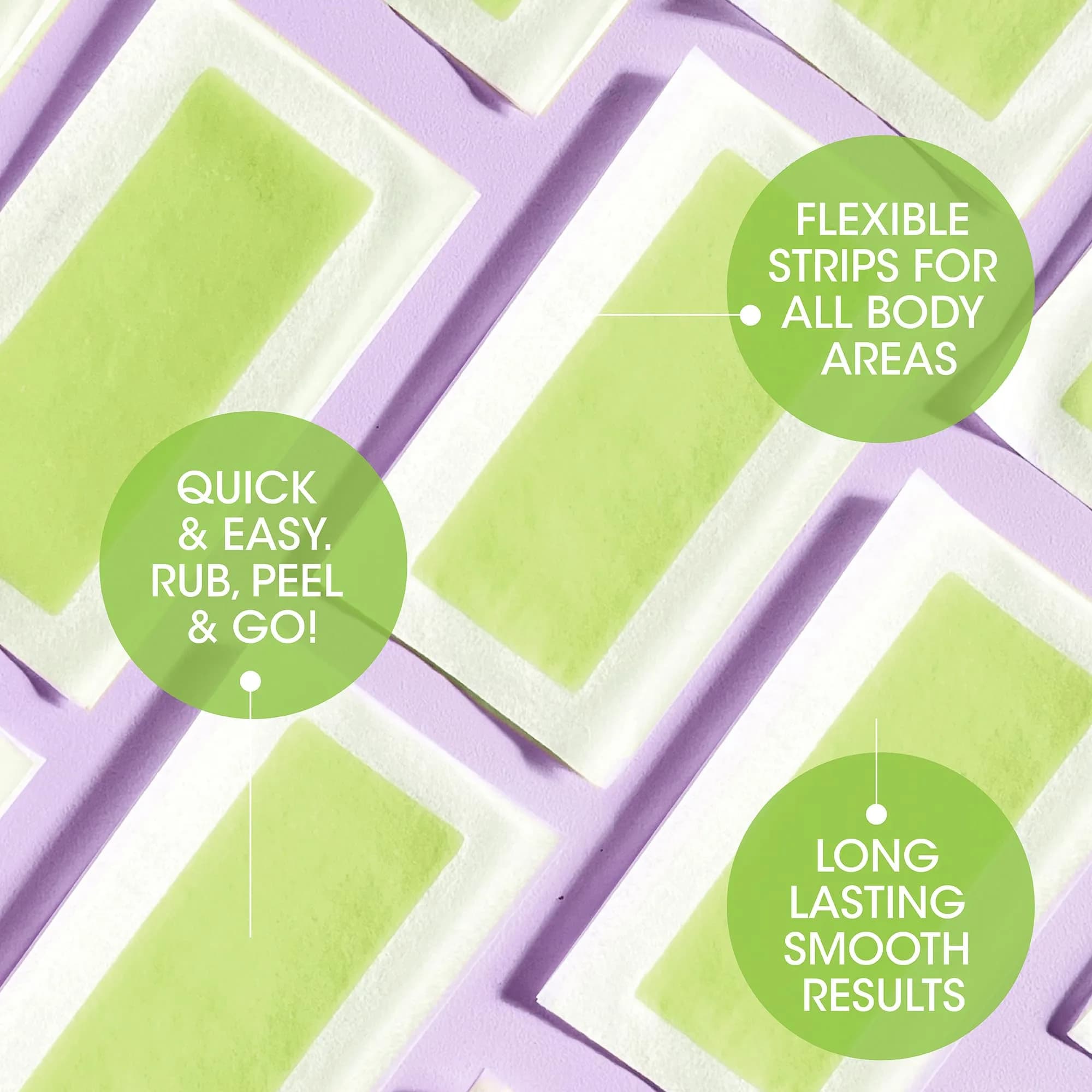 Nad's Facial (48 Strips) & Body (24 Strips) Wax Hair Removal Kits | Natural Beeswax Formula - view 6