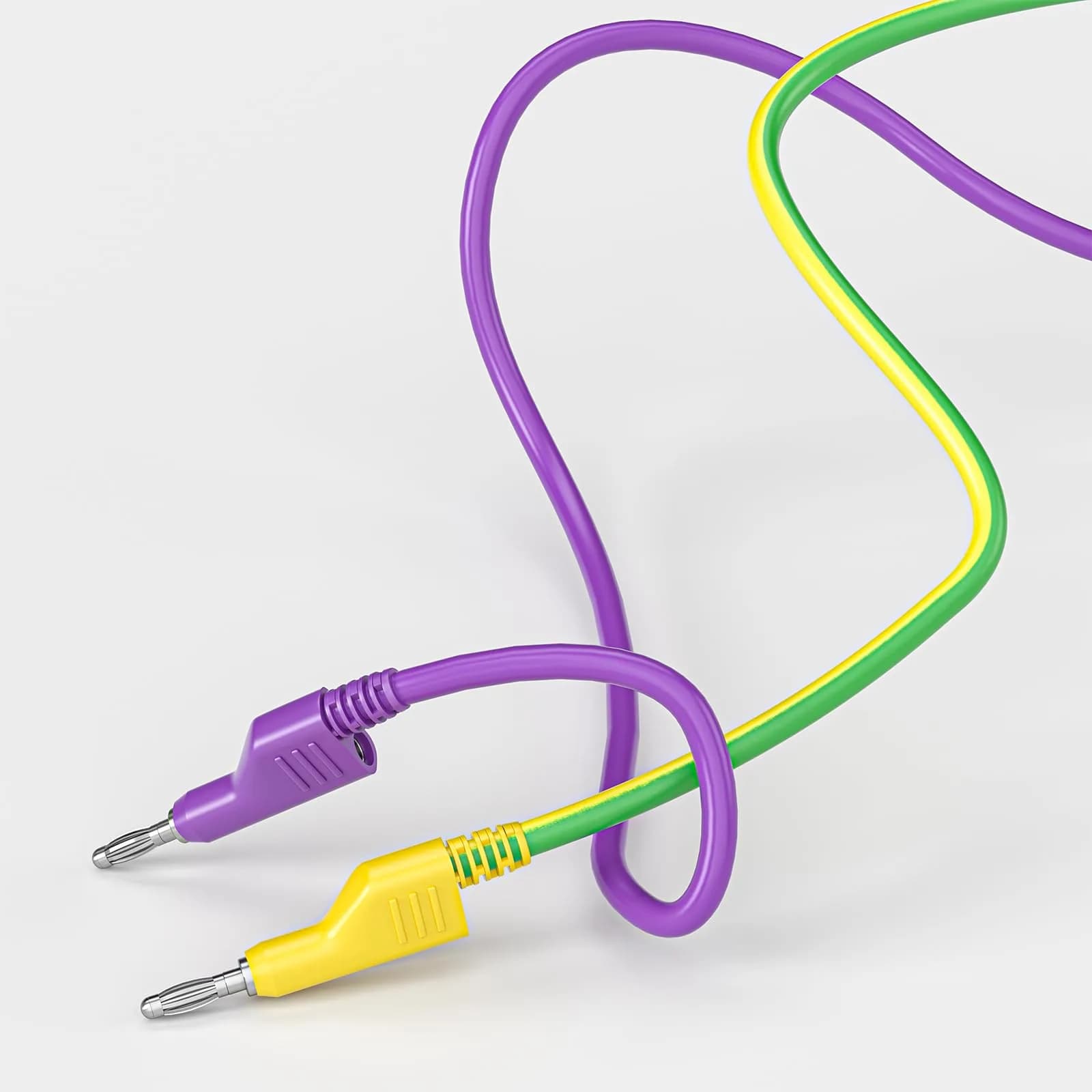 Goupchn 4mm Stackable Banana Plug Silicone Test Leads 8PCS 1m (3.3ft) | 1000V/15A Electrical Testing - view 5
