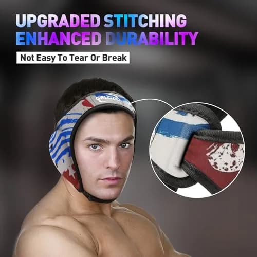 Gelozid Impact Protection Gear for Wrestling, MMA & BJJ | Adjustable Large Headgear (20.7-24.6in) thumbnail 3