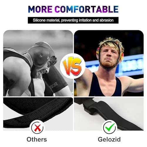 Gelozid Impact Protection Gear Wrestling Headgear Large | Impact & Cauliflower Ear Shield thumbnail 4