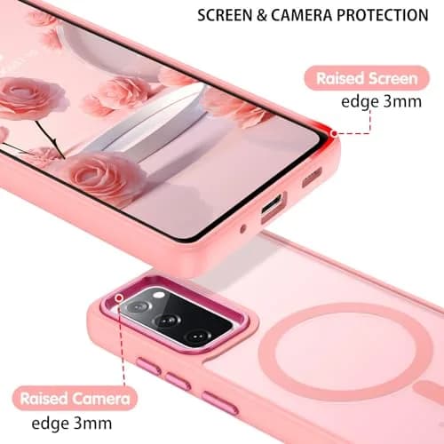 DUEDUE Magnetic Pink Phone Case for Samsung Galaxy S20 FE | Full Body Anti-Scratch Shockproof thumbnail 8