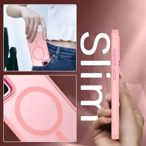 DUEDUE Magnetic Pink Phone Case for Samsung Galaxy S20 FE | Full Body Anti-Scratch Shockproof thumbnail 3