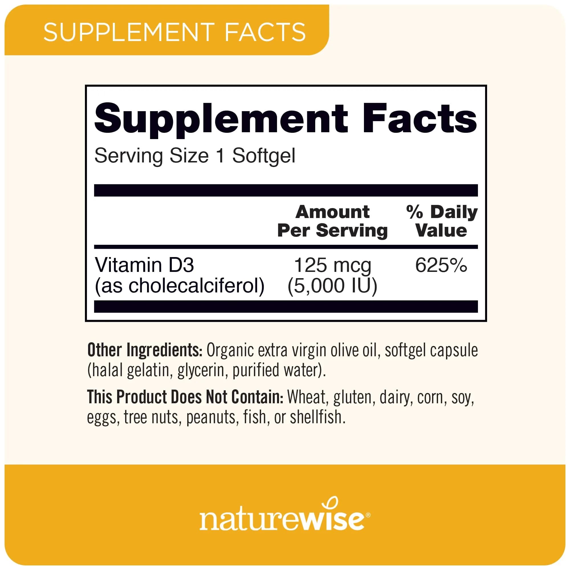 NatureWise Vitamin D3 5000iu & B12 1000mcg 90 Count Softgels | Mental Clarity, Energy Support - view 6