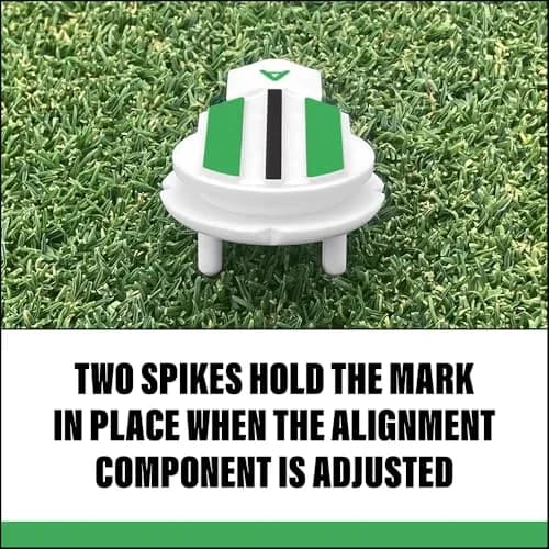 Alignment Ball Mark Green Golf Ball Marker with 360° Rotating Aim Aid | USGA Compliant thumbnail 5