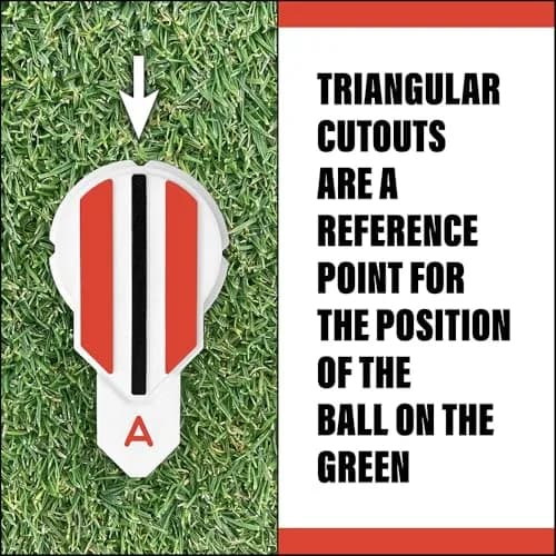 Alignment Ball Mark Red Golf Club Putting Alignment Aid Tool | USGA Compliant thumbnail 6