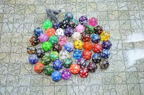SmartDealsPro 50-Pack D20 Dice 22mm (0.86 inches) | Bulk Polyhedral Dice Set for RPGs thumbnail 8