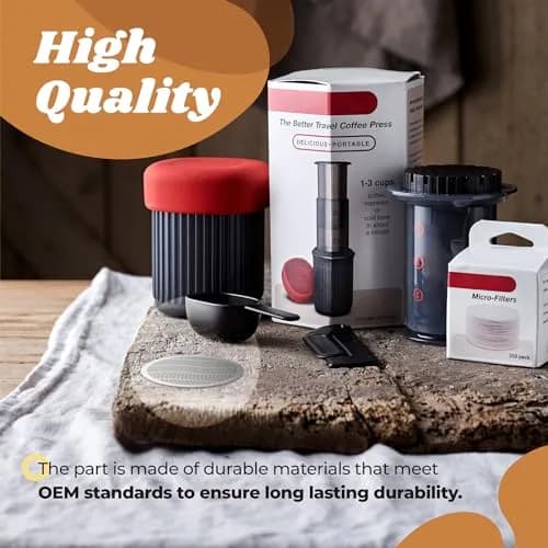 Xinafan Reusable Coffee Filter for AeroPress Original Go Clear 6.2 cm (2.44 in) | Full-Bodied Coffee, Eco-Friendly thumbnail 6
