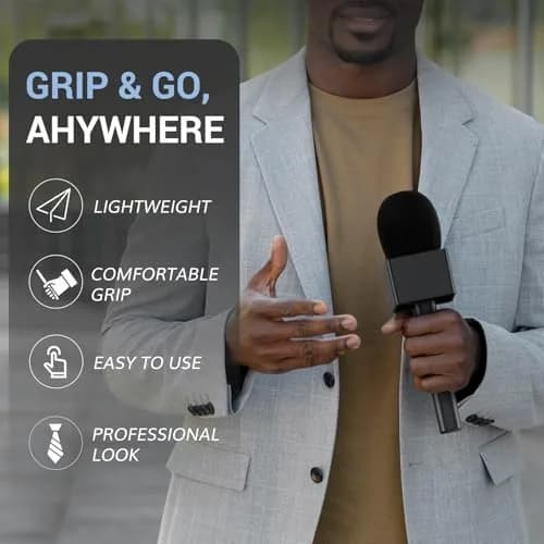 TONOR TP20 Handheld Adaptor for Wireless Microphones & Lavalier Mics | 1-Pack Set thumbnail 6