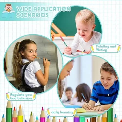 Tinlade Chewable Pencil Toppers Sensory for Kids, Multicolored 24-Pack | Safe Silicone Oral Motor Chew Aid for Anxiety, Autism, ADHD thumbnail 6