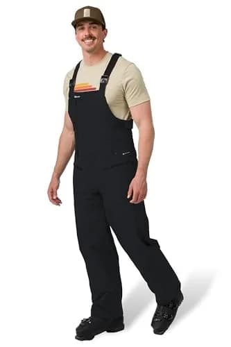 Flylow Firebird Waterproof Ski Bib Pants - Black - M | All-Mountain Waterproof Breathable Ski Pants thumbnail 2