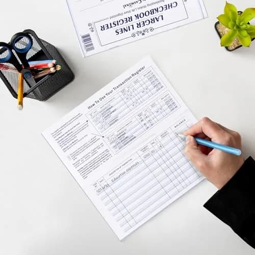 CASMONAL 32 Pack Check Registers | Blank Ledger Transaction Log Books for Small Businesses thumbnail 6