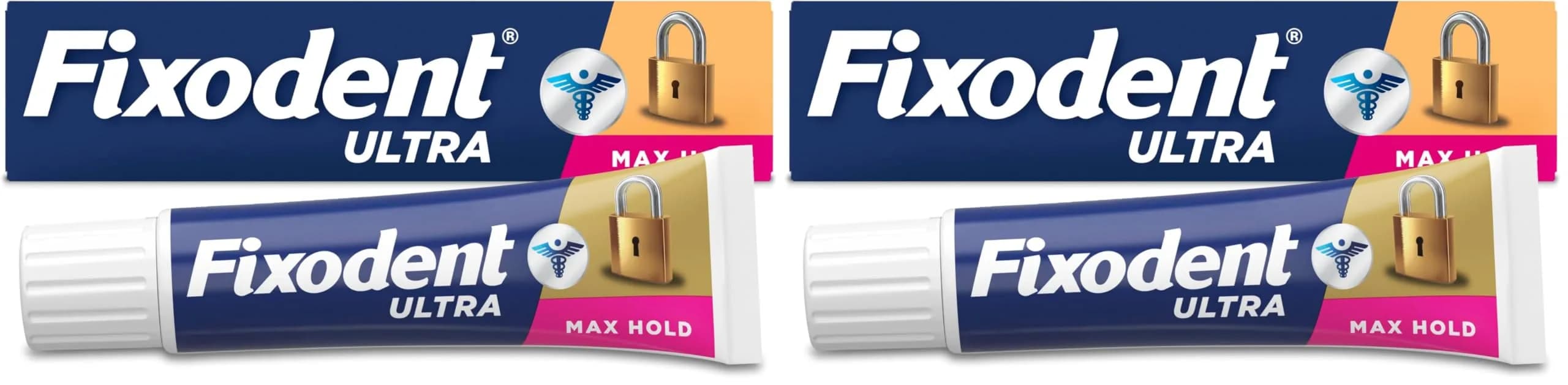 Fixodent Ultra Max Hold Denture Adhesive 2.2 oz - Experience the Strongest Hold for Full & Partial Dentures - main product image
