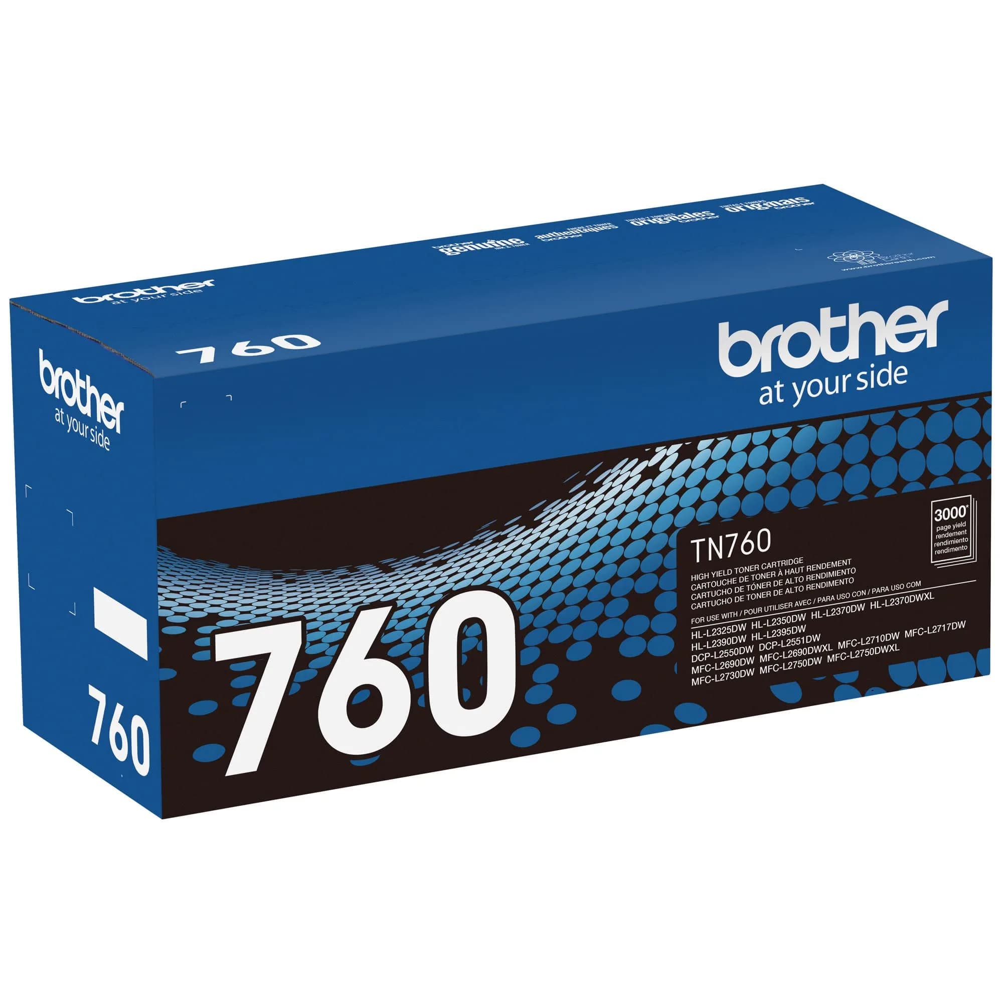 Brother TN760 High Yield Black Toner Cartridge (Pack of 3) | Genuine Brother Toner for Laser Printers - view 4