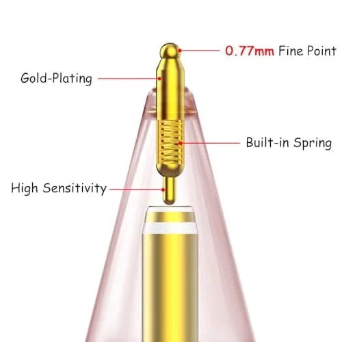 FAFALITHIC Gourd-Shaped Fine Point Metal Replacement Tips for Apple Pencil 1st/2nd Gen, USB-C, Pro | 6-Pack with Storage Case thumbnail 5