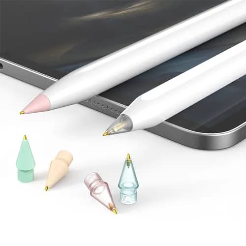 FAFALITHIC Gourd-Shaped Fine Point Metal Replacement Tips for Apple Pencil 1st/2nd Gen, USB-C, Pro | 6-Pack with Storage Case thumbnail 3