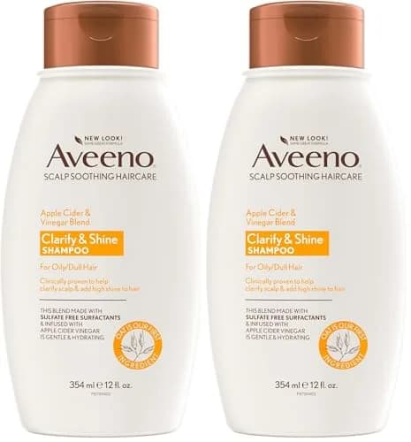 Aveeno Scalp Soothing Apple Cider Vinegar Shampoo, 24 Fl Oz (710ml) | Clarifies & Nourishes for Oily, Dull Hair thumbnail 1